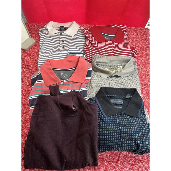 Vintage Men’s Medium Polo & Sweater Lot R & R, PBX, ME Sport, Junction West V2 - Picture 1 of 16